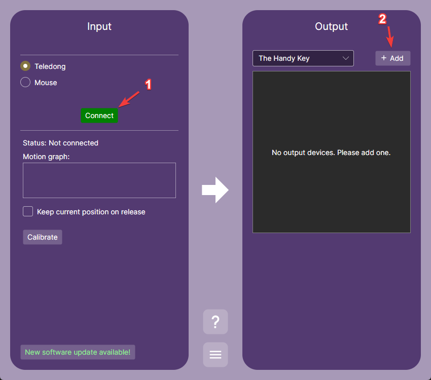 Teledong Commander tutorial steps 1 and 2